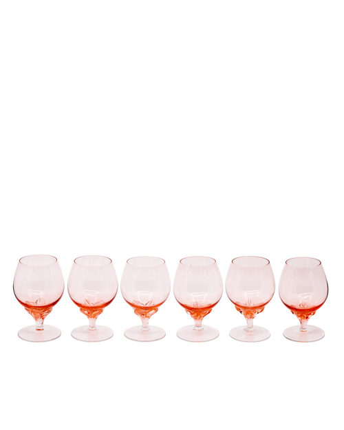 Empoli Pink Glasses — Set of 6
