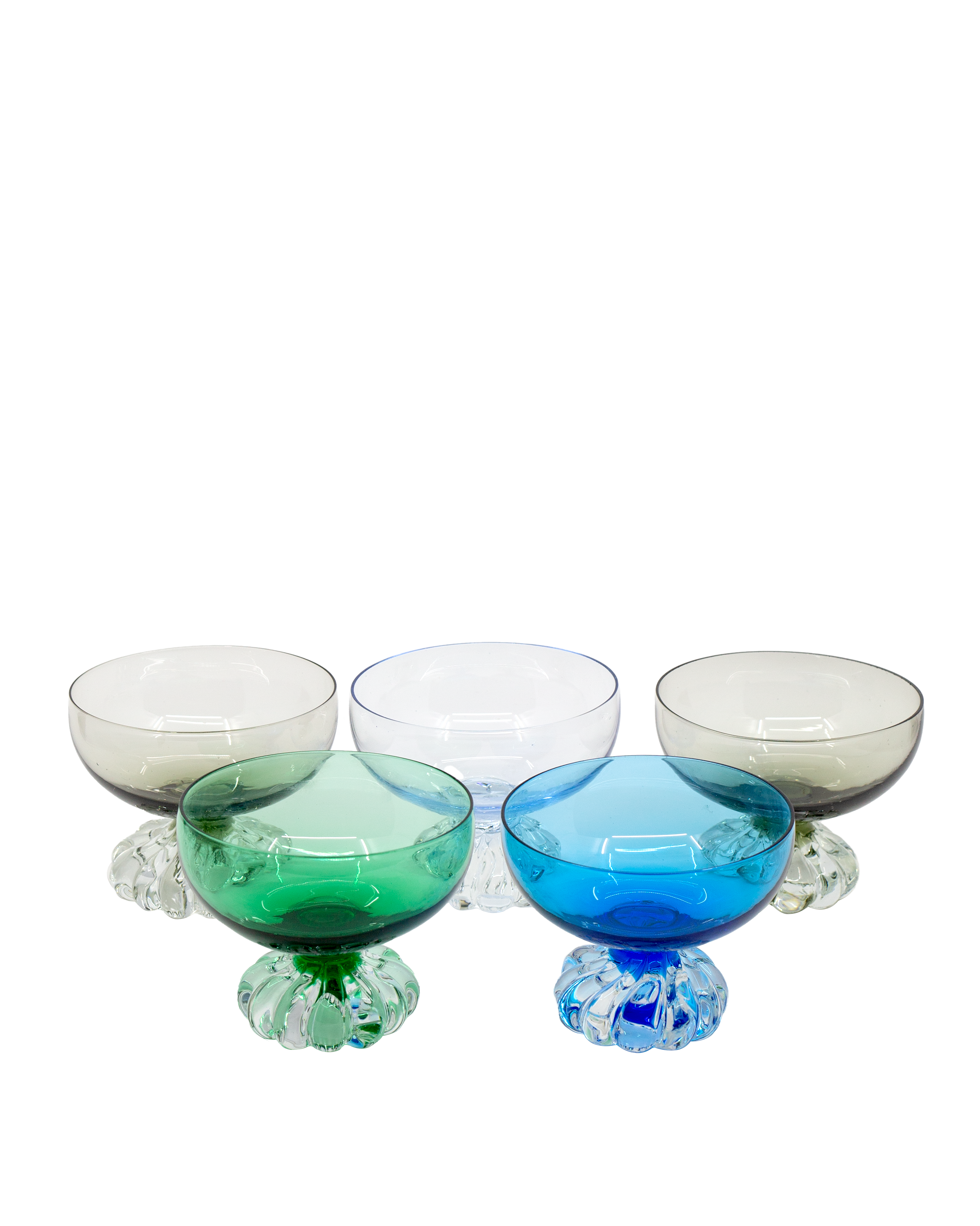 Åseda Glasbruk Art Glass — Set of 5