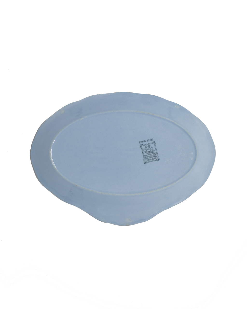 Grindley 'Lupin Petal' Blue Oval Plate