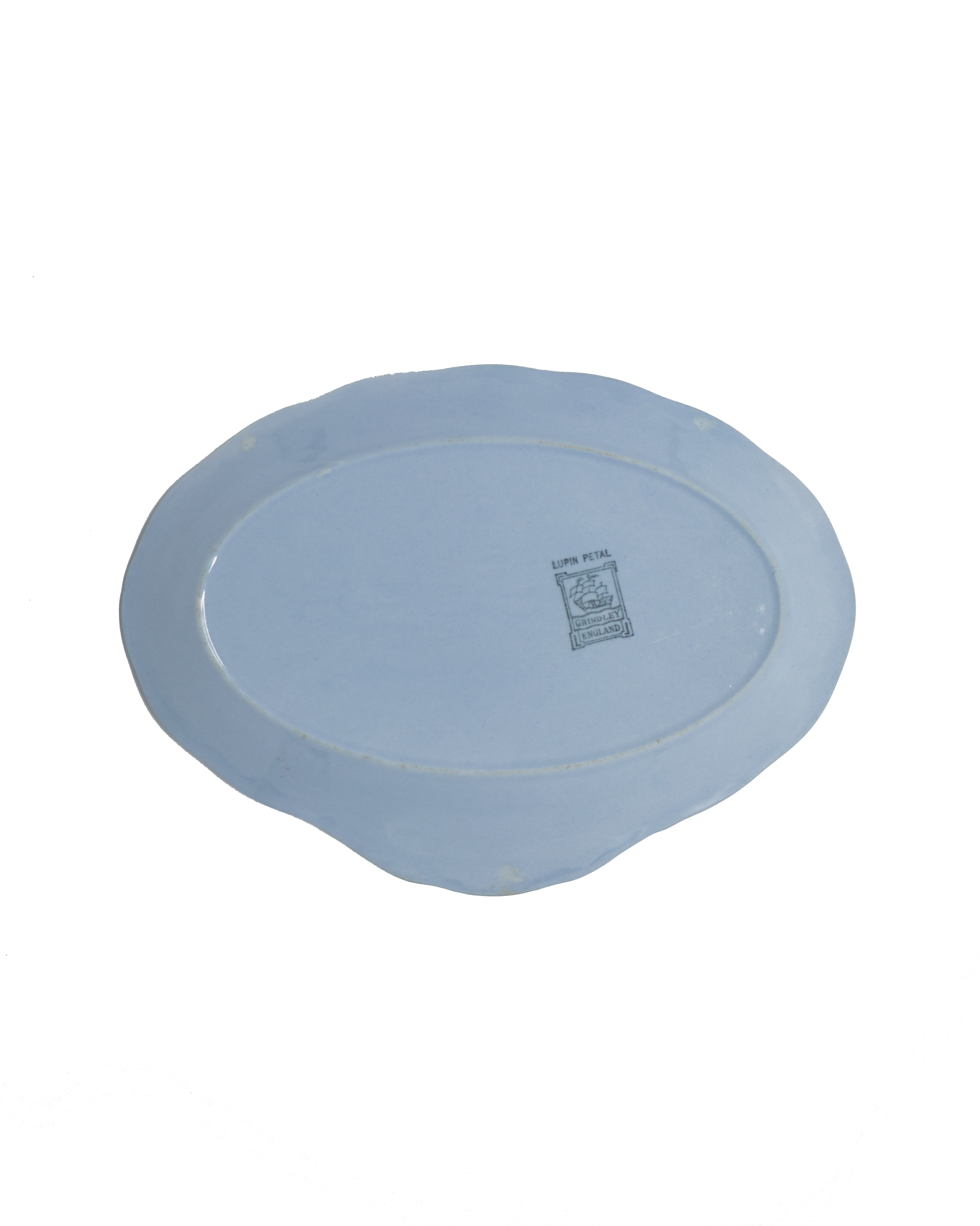 Grindley 'Lupin Petal' Blue Oval Plate