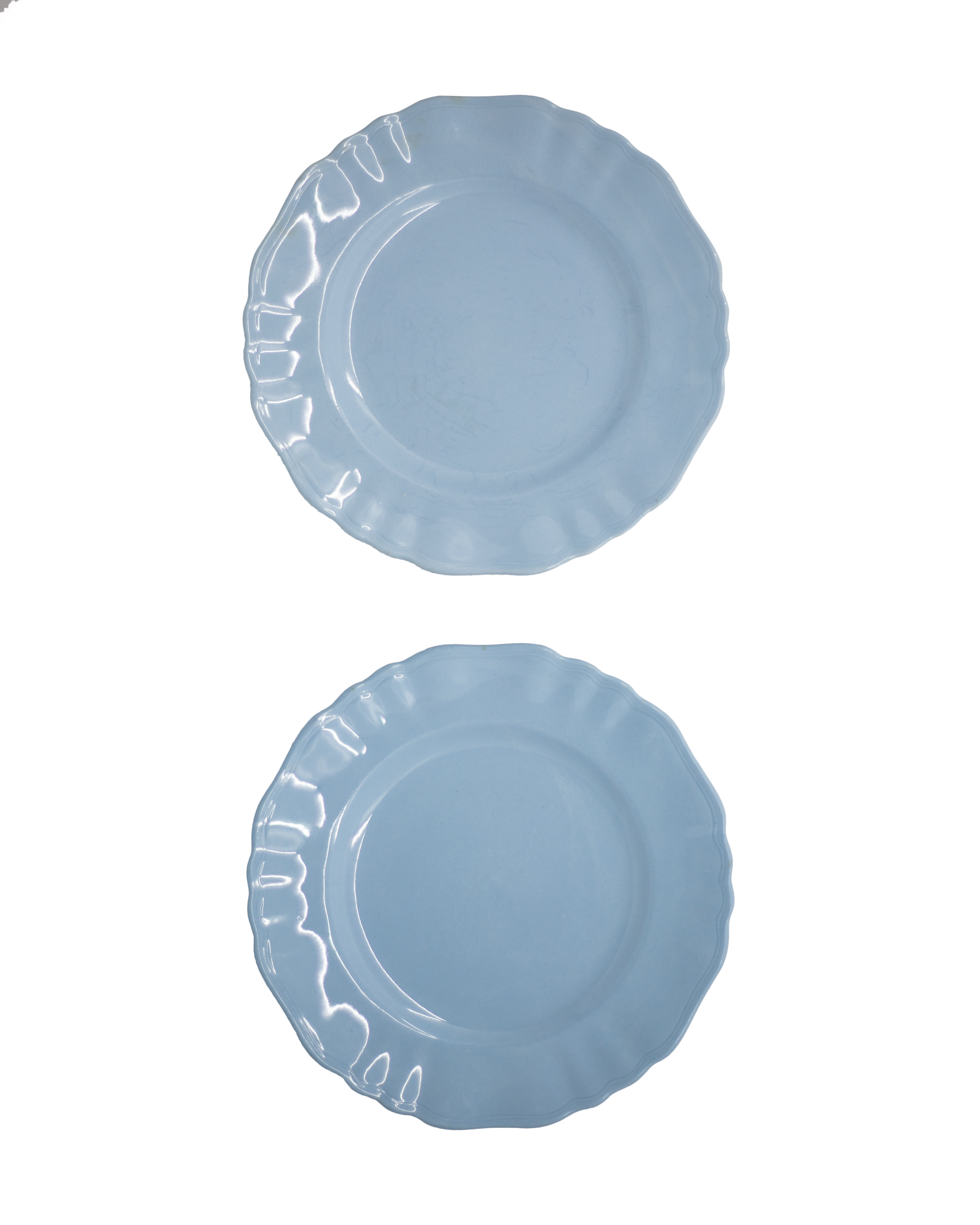 J&G Meakin 'Glamour' Celeste Blue Side Plates — Set of 2