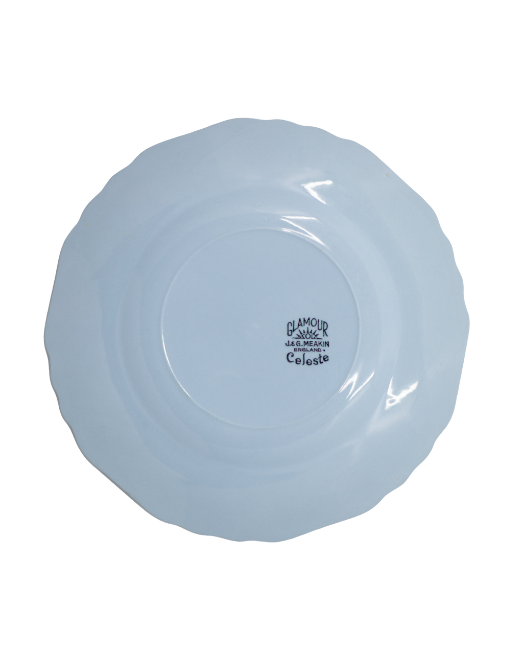J&G Meakin 'Glamour' Celeste Blue Side Plates — Set of 2