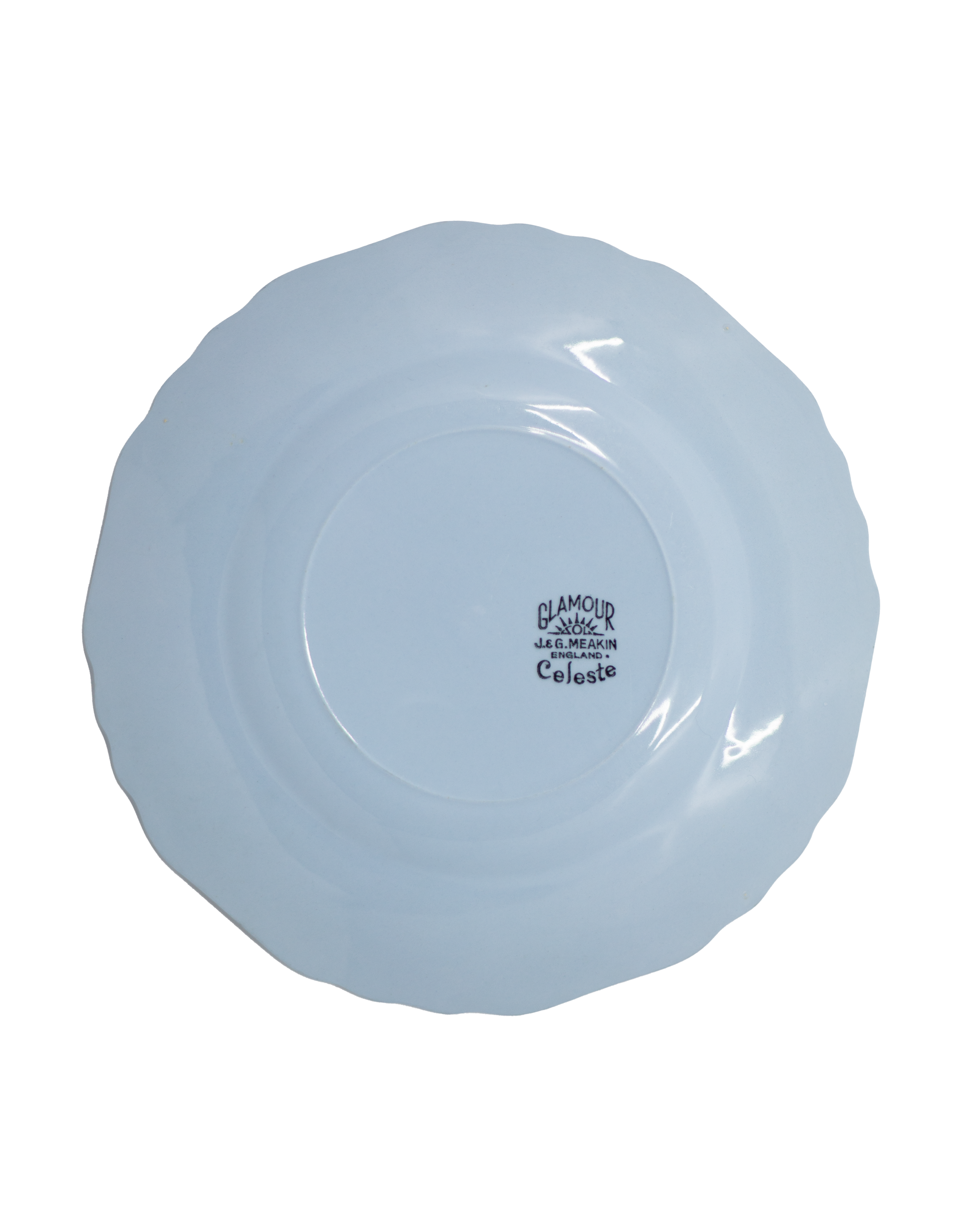 J&G Meakin 'Glamour' Celeste Blue Side Plates — Set of 2