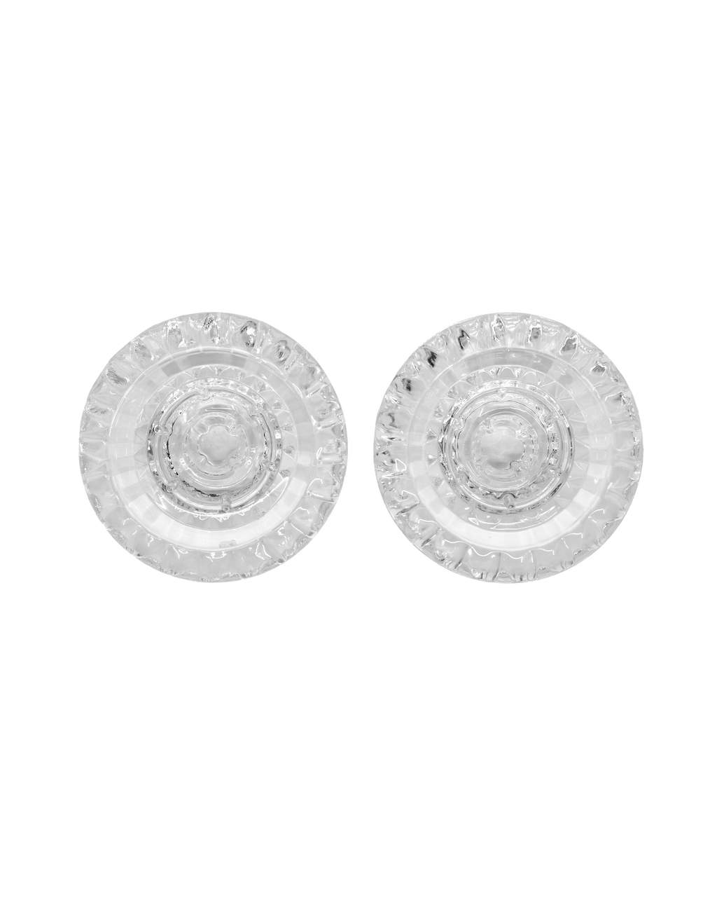 KIG Multi-Size Glass Candle Holders — Set of 2