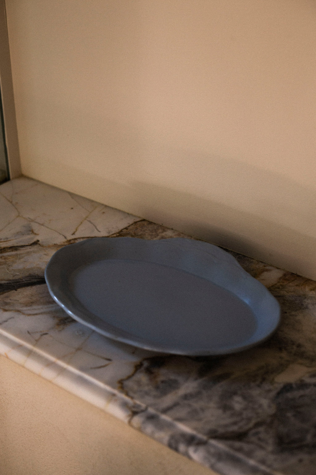 Grindley 'Lupin Petal' Blue Oval Plate