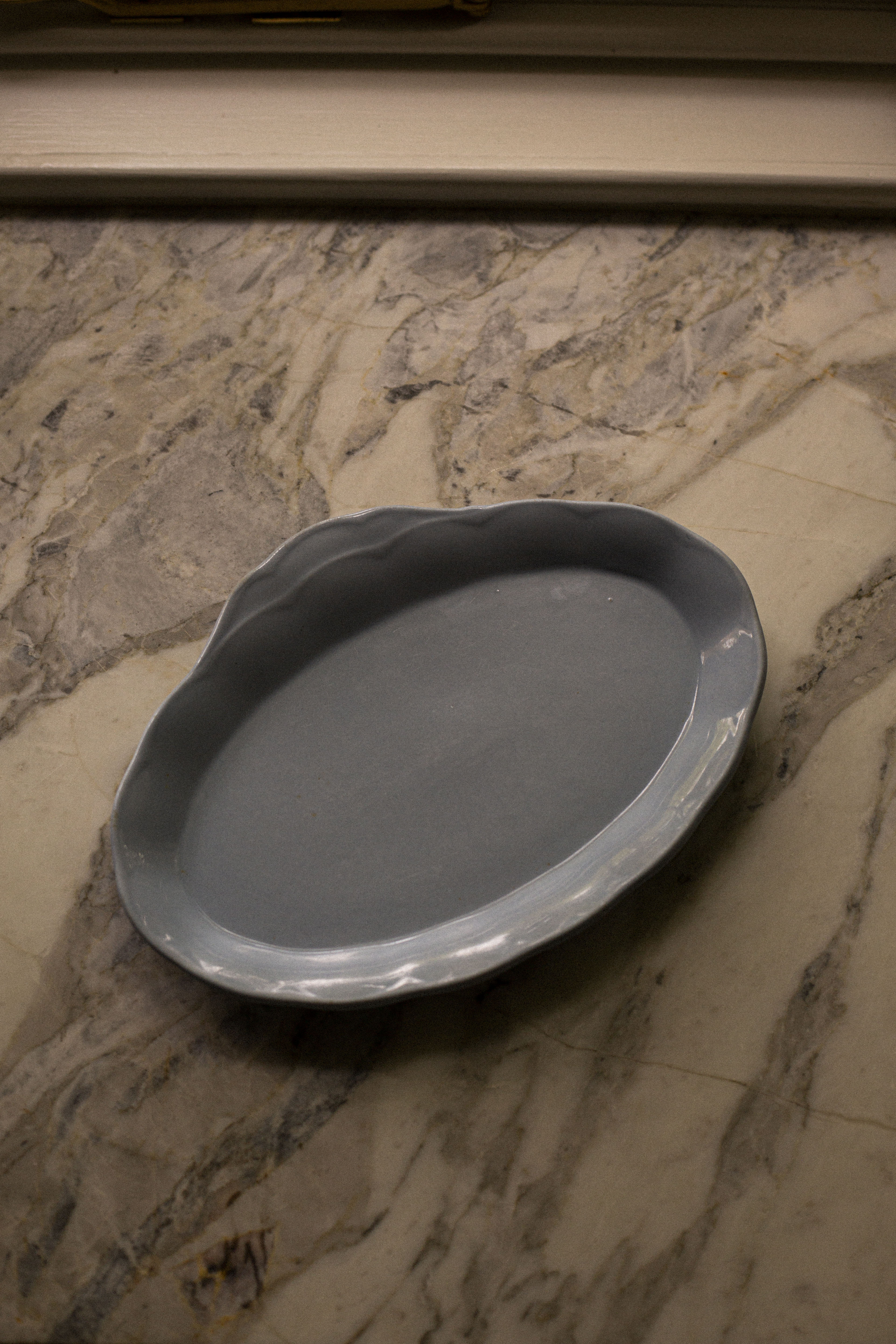 Grindley 'Lupin Petal' Blue Oval Plate