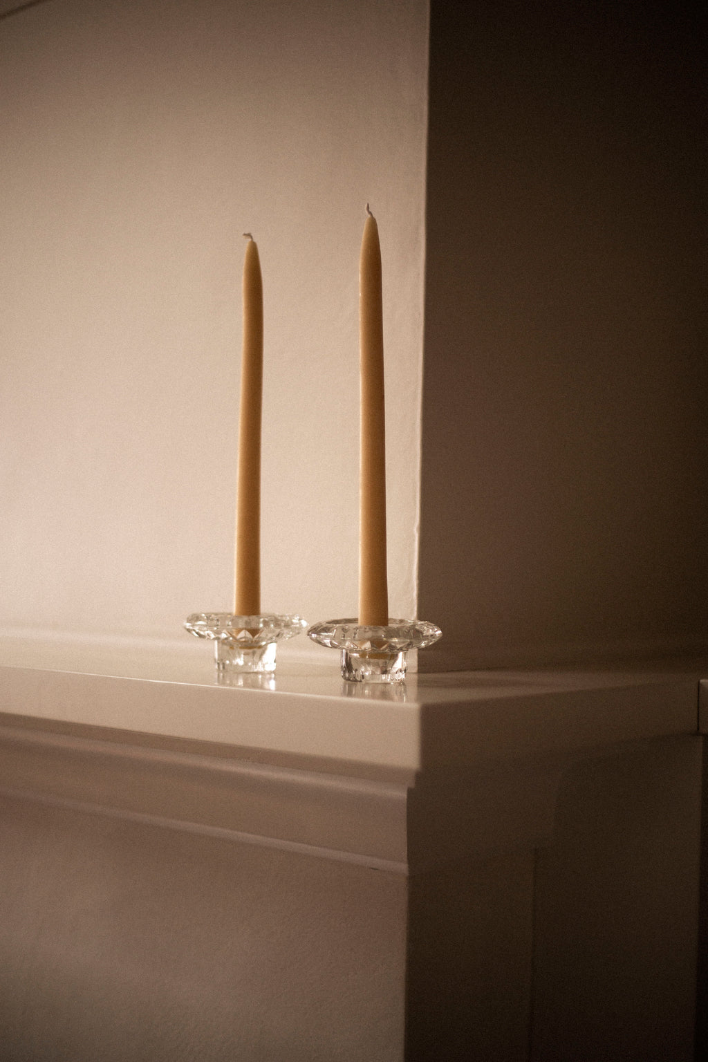 KIG Multi-Size Glass Candle Holders — Set of 2