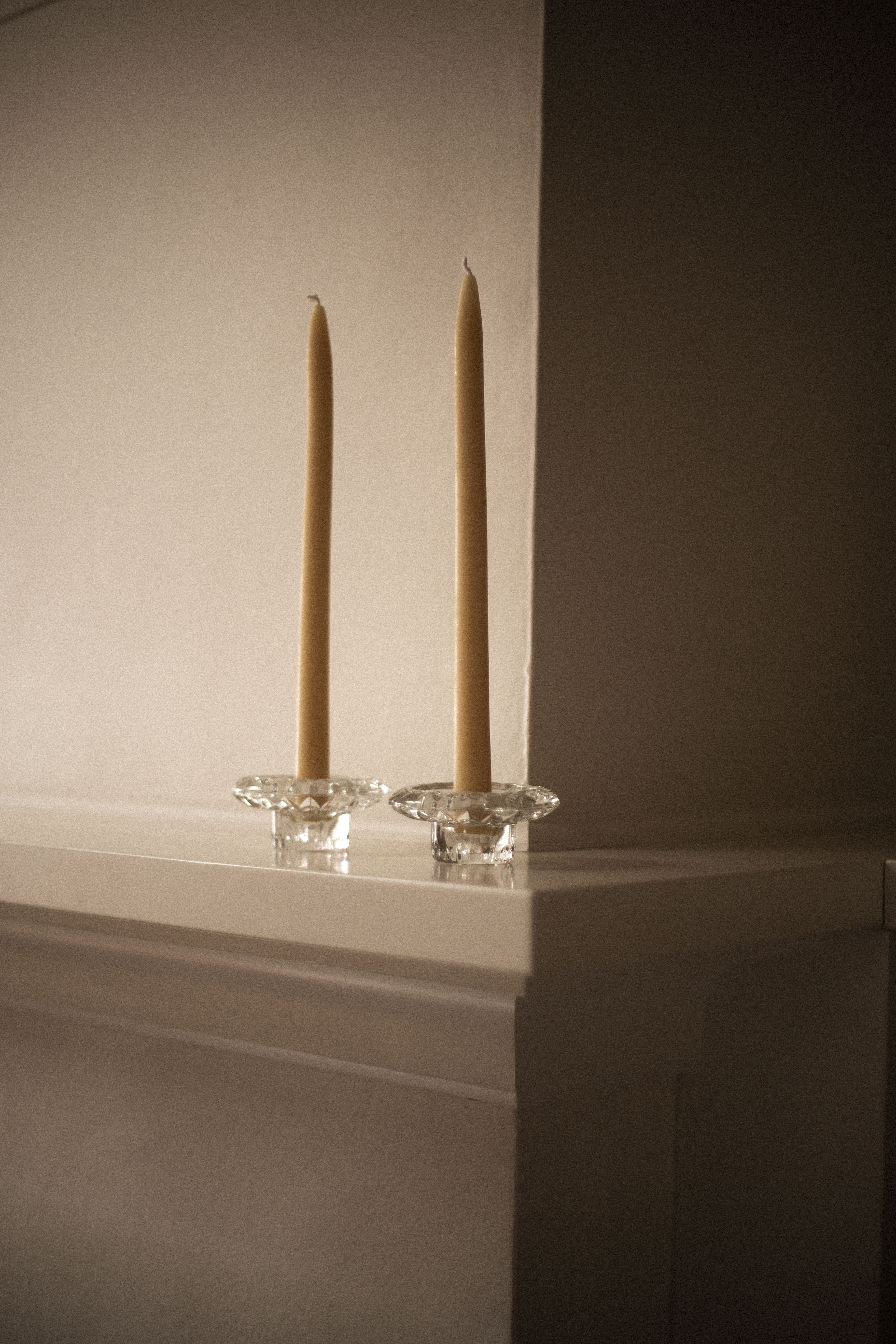 KIG Multi-Size Glass Candle Holders — Set of 2