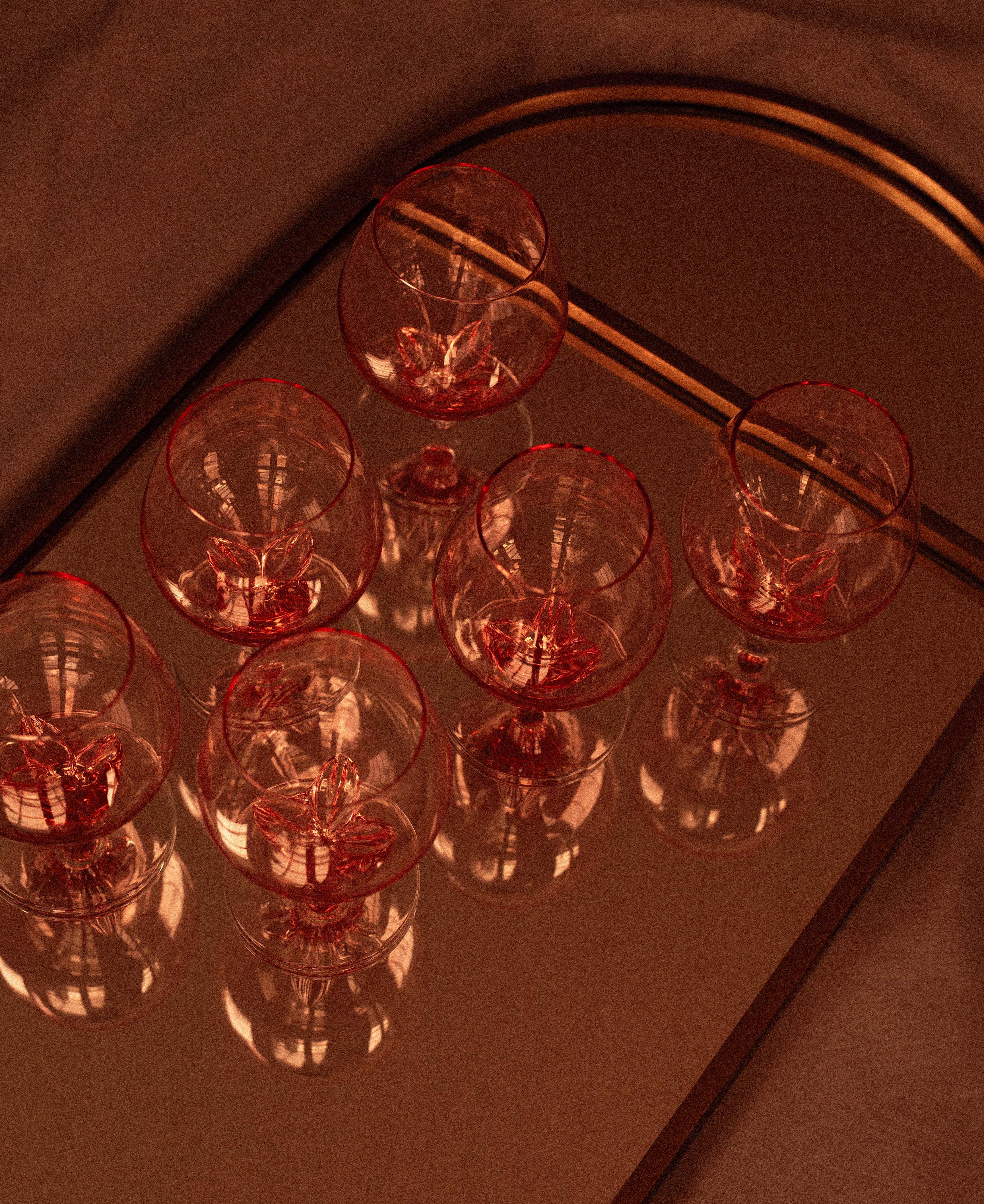 Empoli Pink Glasses — Set of 6